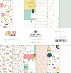 Kit Coordenado - Coleção Pequenos Companheiros | JuJu Scrapbook
