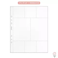 Plásticos para Álbum 17 x 21cm - Modelo 5- JuJu Scrapbook