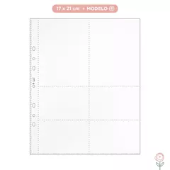 Plásticos para Álbum 17 x 21cm - Modelo 6- JuJu Scrapbook