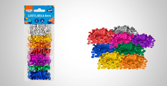 Kit de lantejoula 6mm com 8 cores de 2g cada