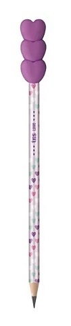 Lápis Preto com Borracha - Love - Tris - 687704 - Criar - Papelaria e Scrapbook