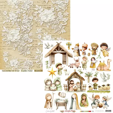 Papel de Scrapbook - Coleção Magia – Carina Sartor – MAG08 - comprar online