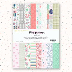 Bloco de Folhas A4 - My Memories Crafts - Coleção Meus Momentos - MMCMOM-09