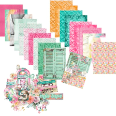 Bloco A4 Background Coleção MIX TAPE - Carina Sartor - MIX001 - comprar online