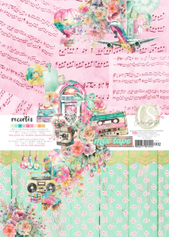 Bloco A5 Recortes Coleção MIX TAPE - Carina Sartor - MIX002