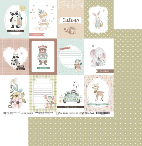 Coleção Meus 365 Dias - Folha 03 - My Memories Crafts - MMC365-03
