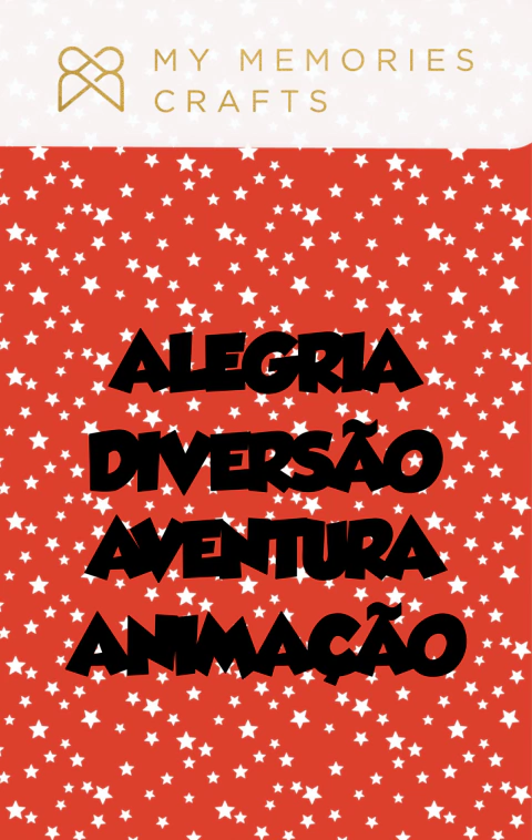 Coleção Minha Diversão - Títulos em Acrílico - My Memories Crafts - MMCDIV-13