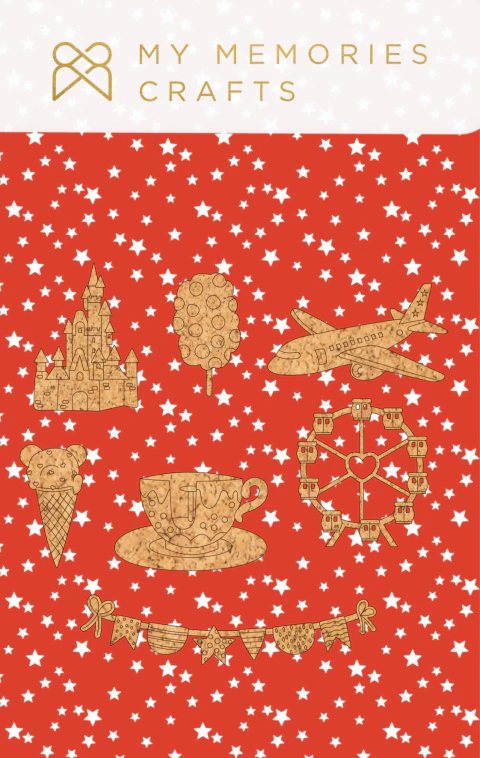 Coleção Minha Diversão - Elementos em Cortiça - My Memories - MMCDIV-16