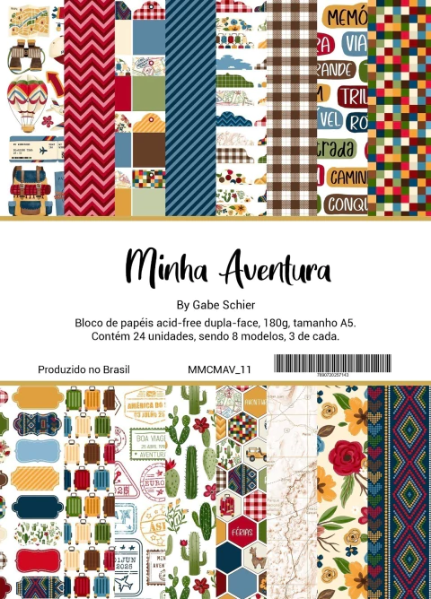 Coleção Minha Aventura - Bloco A5 - My Memories Crafts - MMCMAV-11 - comprar online