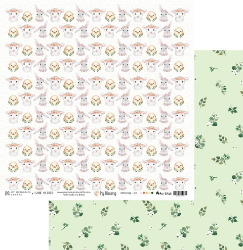 Folha para Scrapbook - Coleção My Blessing - My Memories - MMCMB2-02
