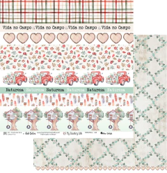 Folha para Scrapbook - My Memories Crafts - Coleção My Country Life - MMCMBCL-03