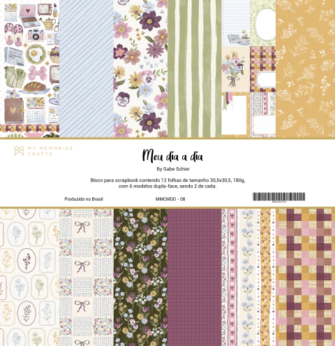 Coleção Meu Dia a Dia - Bloco 30,5 x 30,05 - My Memories Crafts - MMCMDD-08 - comprar online