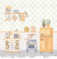Folha para Scrapbook - My Memories Crafts - Coleção My Kitchen - MMCMK-06 - comprar online