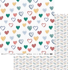 Folha para Scrapbook - My Memories Crafts - Coleção My Love - MMCMLV-06