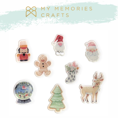 Acrílicos Adesivados - My Memories Crafts - Coleção My Memories From Christmas - MMCMMC2-11