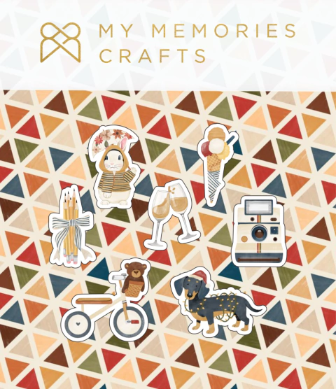 Coleção Meu Ano - Elementos em Acrílico - My Memories Crafts - MMCMMD-11