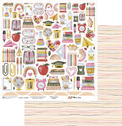 Coleção Minhas Memórias Escolares - Folha 01 - My Memories Crafts - MMCMME-01