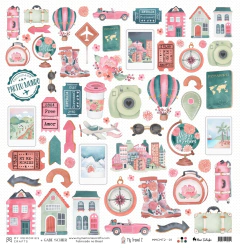 Folha para Scrapbook - My Memories - Coleção My Travel - MMCMT2-01 - comprar online