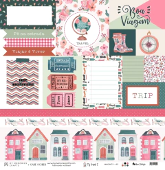Folha para Scrapbook - My Memories - Coleção My Travel - MMCMT2-03 - comprar online