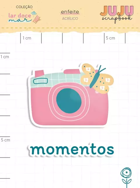 Acrílico Momentos - Coleção Lar Doce Mar I Juju Scrapbook - comprar online