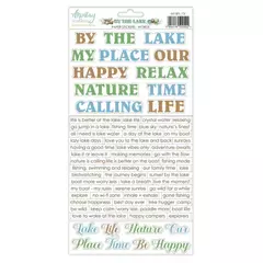 Paper Stickers - Palavras em Inglês - By The Lake - Mintay Papers - MT-BTL-13