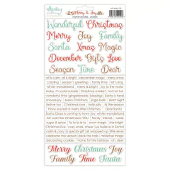 Paper Stickers - Palavras em Inglês - Merry & Joy - Mintay Papers - MT-MAJ-13