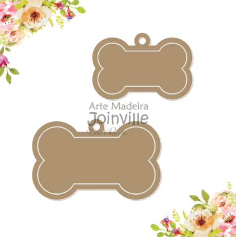 Recorte Arte Madeira Joinville em MDF cru - Mini Bastidor 05 M (OSSO)- 200284