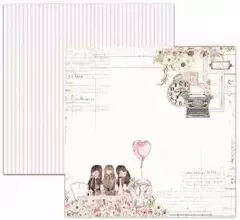 Folha para Scrapbook - Dany Peres Design - Coleção B.F.F - Encontrinho