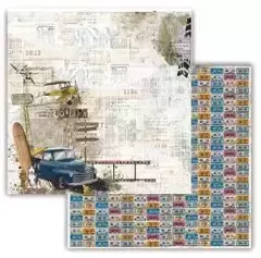 Folha para Scrapbook - Dany Peres Design - Coleção Hero - Praia