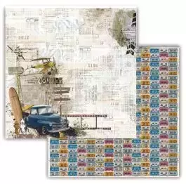 Folha para Scrapbook - Dany Peres Design - Coleção Hero - Praia