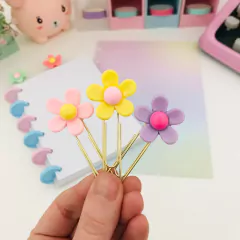 Kit com 5 Éclips - Florzinhas Resinadas