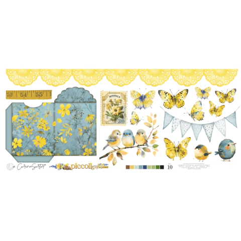 Papel Vegetal Recortes 12x30,5cm 140G Coleção Piccoli - Carina Sartor - PIC10