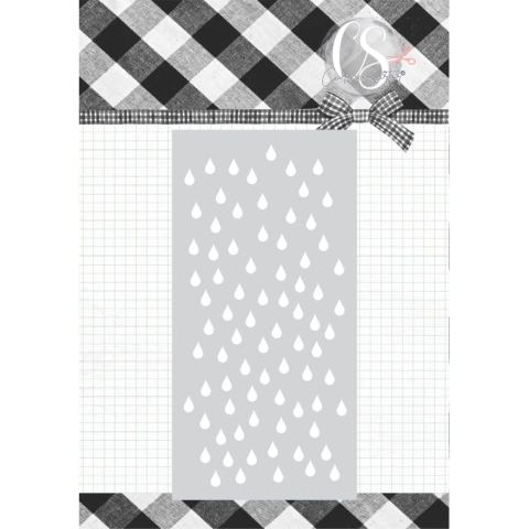 Stencil Chuva - Coleção Piccoli - 1 Peça - PIC29