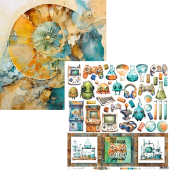 Papel de Scrapbook - Coleção PLAY – Carina Sartor – PLAY02