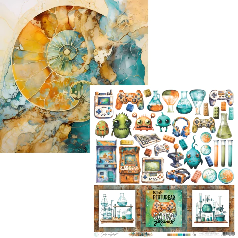 Papel de Scrapbook - Coleção PLAY – Carina Sartor – PLAY02