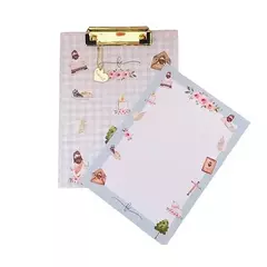 Prancheta Estampada A5 + 30 Folhas Decoradas - Meu Devocional