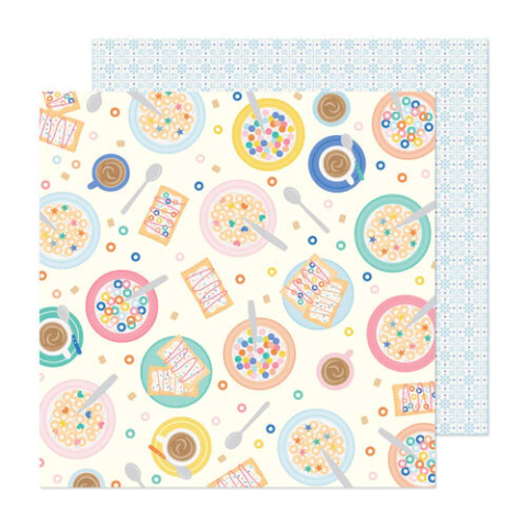 Folha para Scrapbook - American Crafts - Coleção Buenos Dias - En La Mesa - 34004629