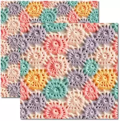 Folhas para Scrapbook - Arte Fácil - Crochê 3 - SC-901