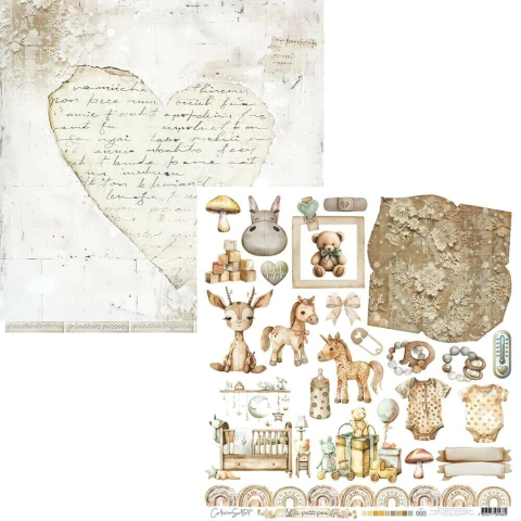Papel de Scrapbook - Coleção Le Petit Poa- Carina Sartor – LEP003 - comprar online