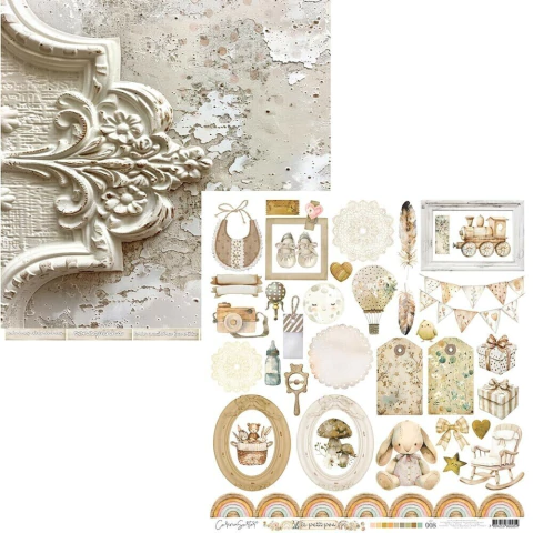 Papel de Scrapbook - Coleção Le Petit Poa- Carina Sartor – LEP008 - comprar online