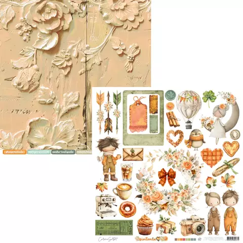 Papel de Scrapbook - Coleção Sintonia – Carina Sartor – SIN07 - comprar online