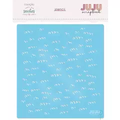 Stencil Cheiro de Grama - Coleção Terra dos Sonhos I Juju Scrapbook