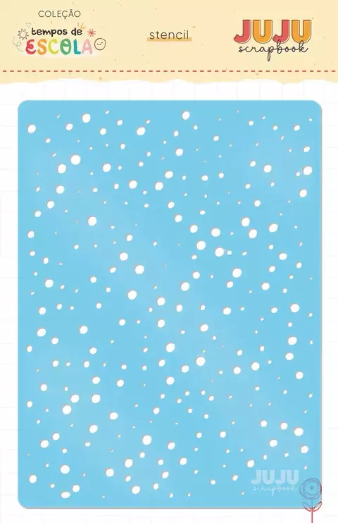 Stencil Colorir - Coleção Tempos de Escola I Juju Scrapbook - comprar online