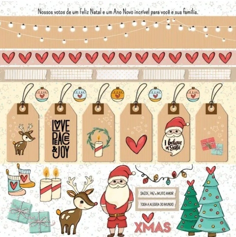 Folha para Scrapbook - Chegou o Natal - Scrap Goodies - PP203