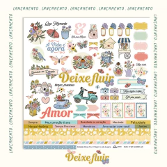 Coleção Deixe Fluir - Papel: A Vida é Agora - Atelie Craft