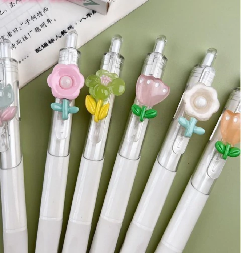 Caneta retrátil - Coleção Flores - Buendia