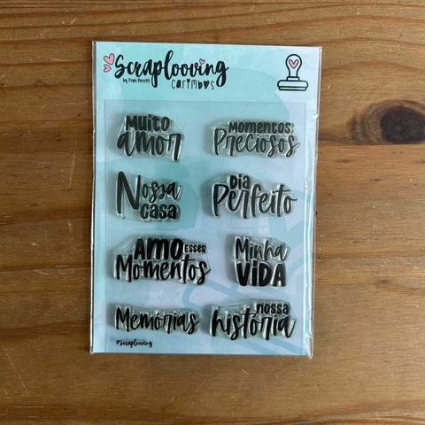 Carimbo Frases Perfeitas - Scraplooving - comprar online