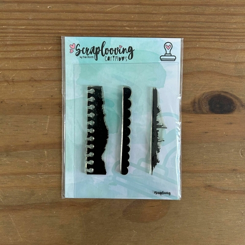 Carimbo Textura Diversas - Scraplooving - C261 - comprar online