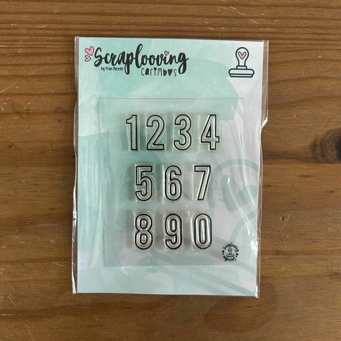 Carimbo Números Contorno 2cm - Scraplooving - C177 - comprar online