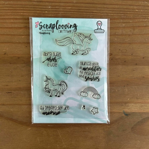 Carimbo Unicornios - Scraplooving - comprar online